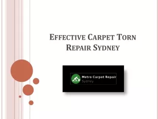 Hire Affordable Services For Carpet Torn Repair Sydney
