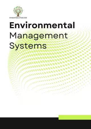 Environmental Waste Consultants for Environmental Management System
