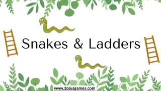 Snakes And Ladders With 3Plus Games