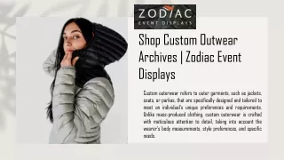 Shop Custom Outwear Archives |  Zodiac Event Displays