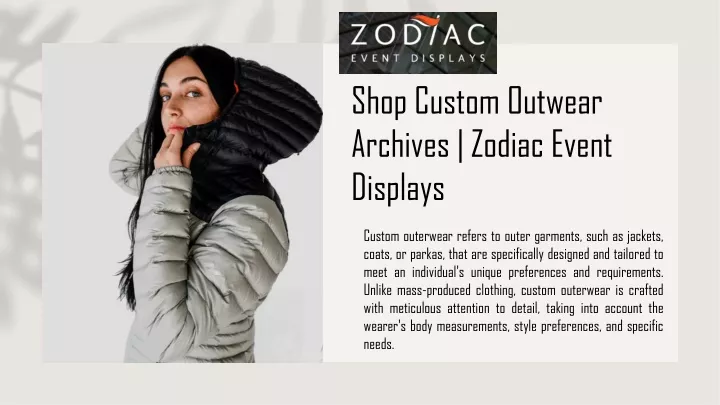 shop custom outwear archives zodiac event displays