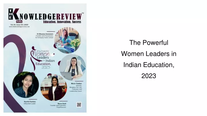 the powerful women leaders in indian education