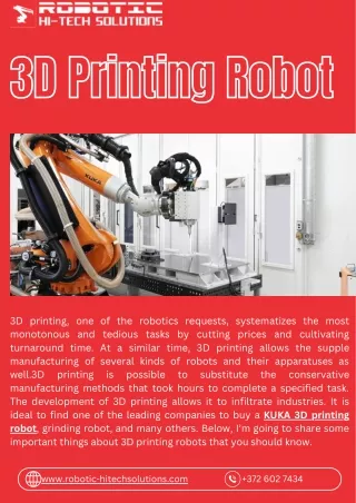 3D Printing Robot