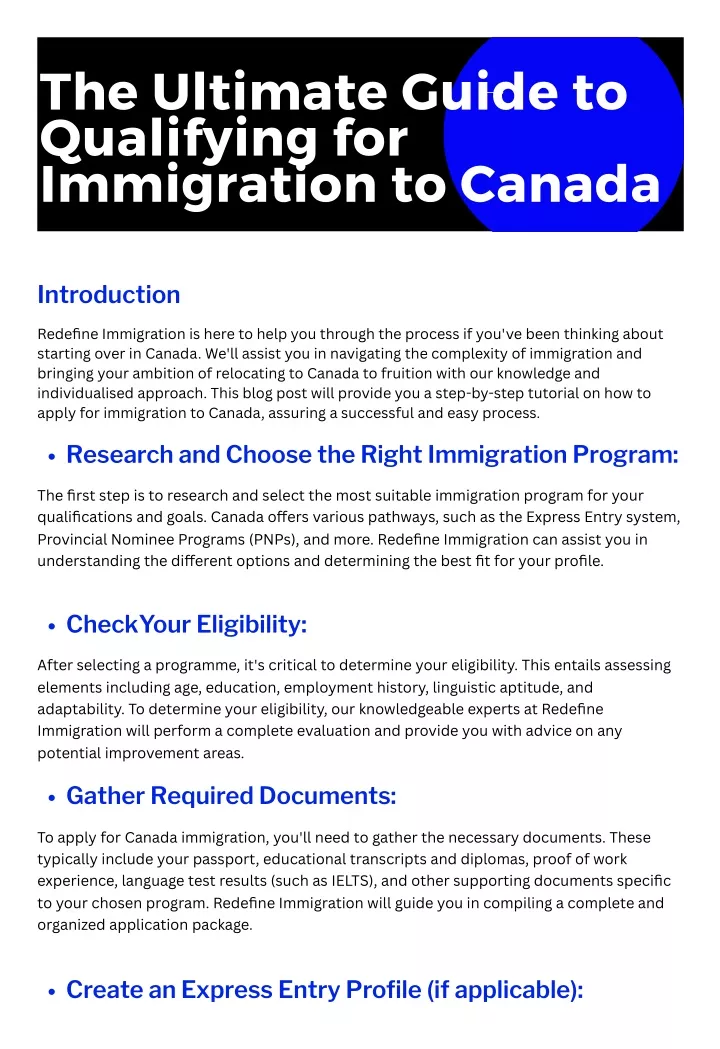 the ultimate guide to qualifying for immigration