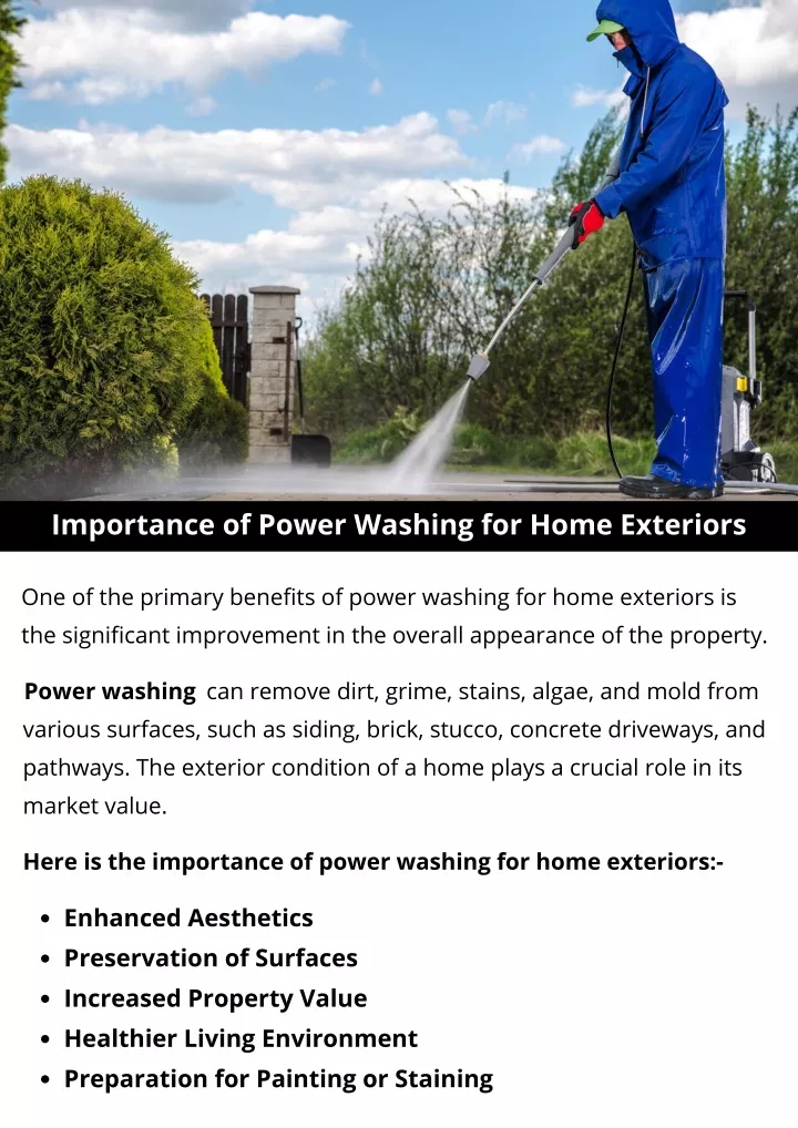 importance of power washing for home exteriors