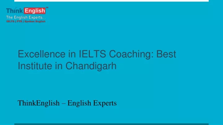 excellence in ielts coaching best institute in chandigarh