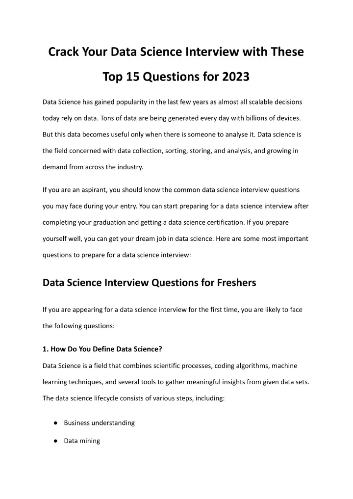crack your data science interview with these
