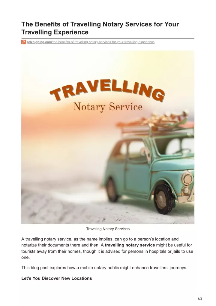 the benefits of travelling notary services