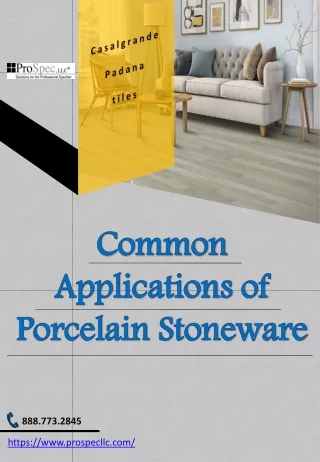 Common Applications of Porcelain Stoneware