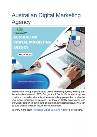 Australian Digital Marketing Agency