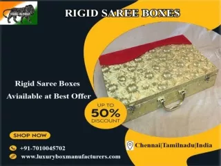 Rigid Saree Boxes | Traditional Rigid Saree Boxes | Window Rigid Saree Boxes |
