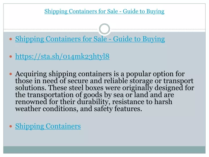 shipping containers for sale guide to buying