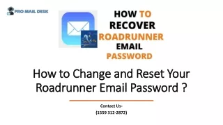 How to Change and Reset Your Roadrunner Email Password