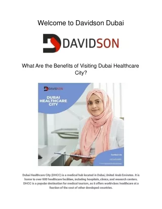What Are the Benefits of Visiting Dubai Healthcare City
