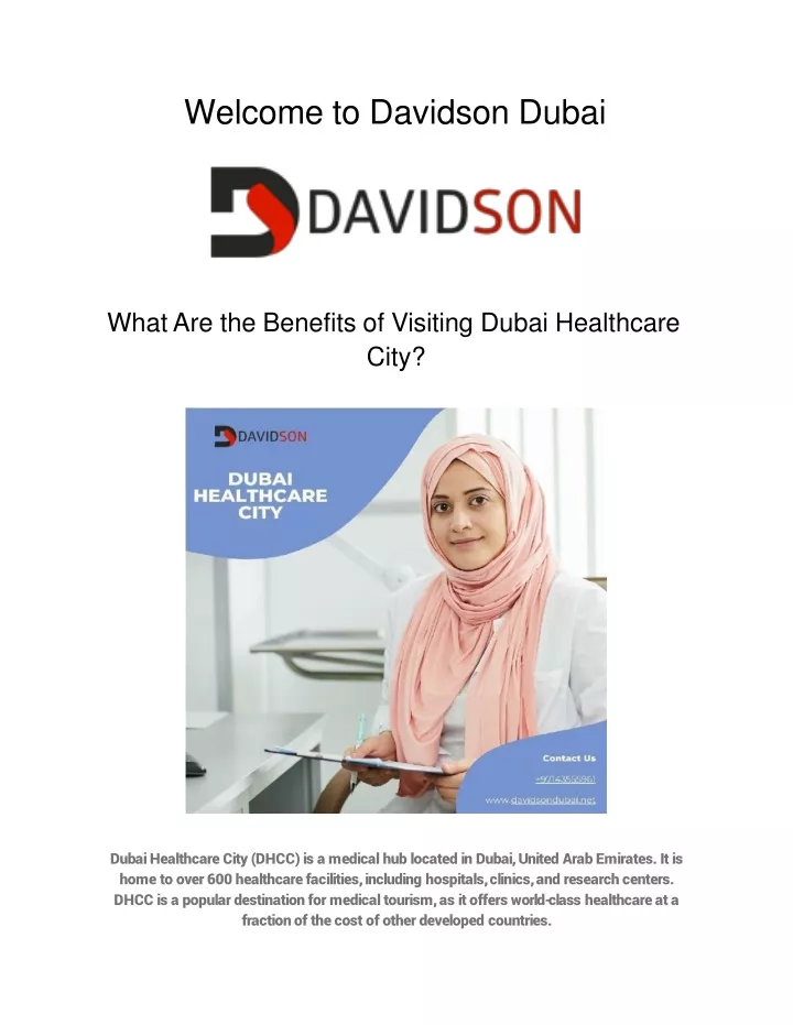 welcome to davidson dubai