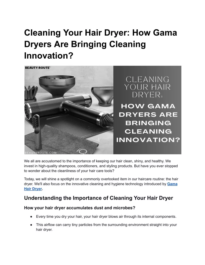 cleaning your hair dryer how gama dryers