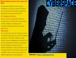 best hacking service cybr space for 2023