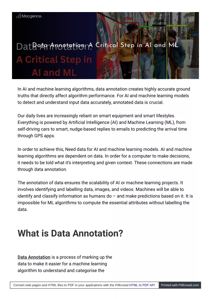 data annotation a critical step in ai and ml