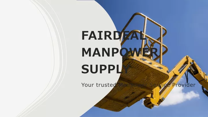 fairdeal manpower supply