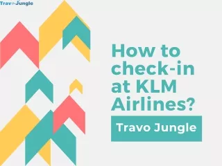 How to check-in at KLM Airlines?