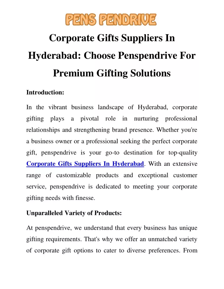 corporate gifts suppliers in