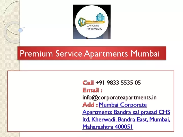 premium service apartments mumbai