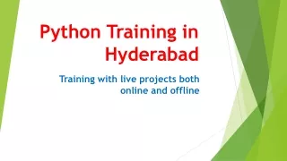 python training in hyderabad