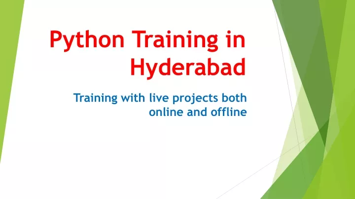 python training in hyderabad