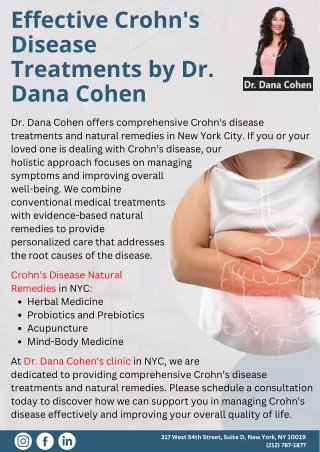Effective Crohn's Disease Treatments by Dr. Dana Cohen