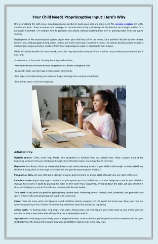 your child needs proprioceptive input here s why