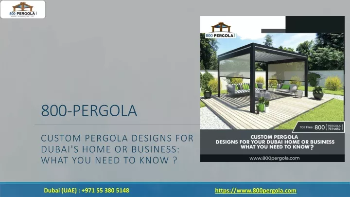 800 pergola