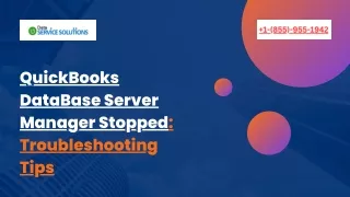 quickbooks database server manager stopped