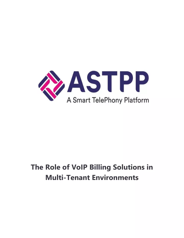 the role of voip billing solutions in multi