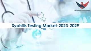syphilis testing market 2023 2029