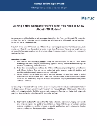 maintec technologies pvt ltd