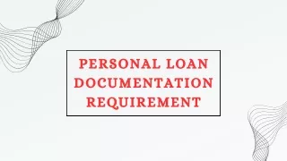 Documents Required for Personal Loan