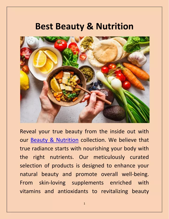 best beauty nutrition