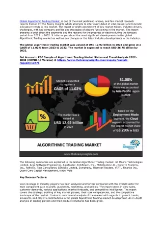 global algorithmic trading market