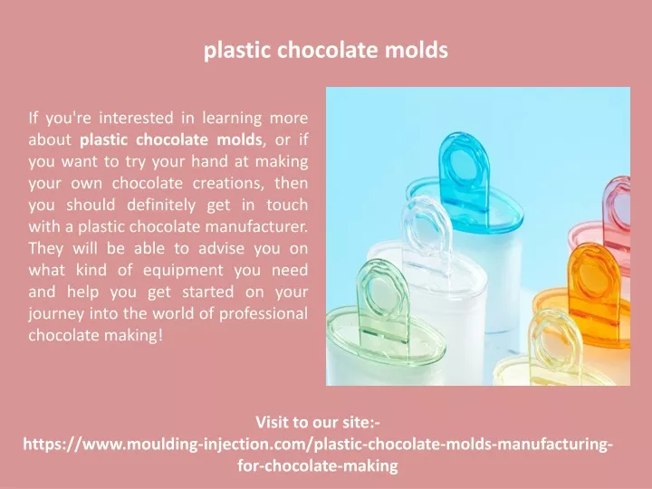 plastic chocolate molds