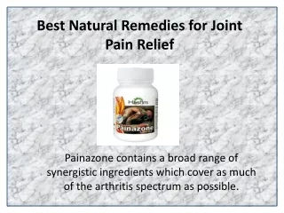 best natural remedies for joint pain relief