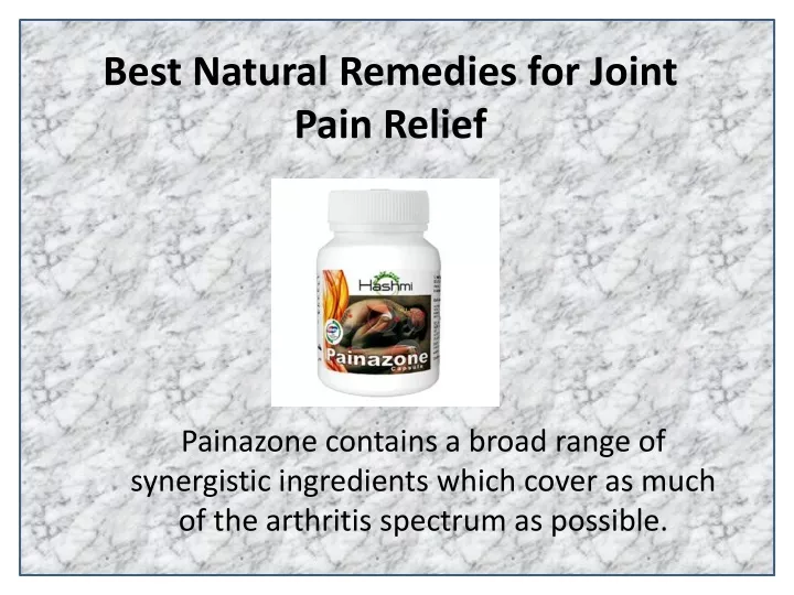 best natural remedies for joint pain relief