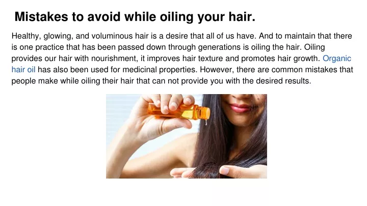 mistakes to avoid while oiling your hair