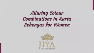Alluring Colour Combinations in Kurta Lehengas for Women | Veer Design Studio