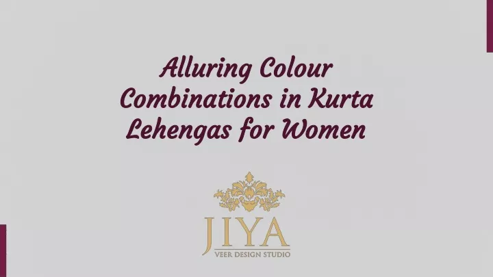 alluring colour combinations in kurta lehengas