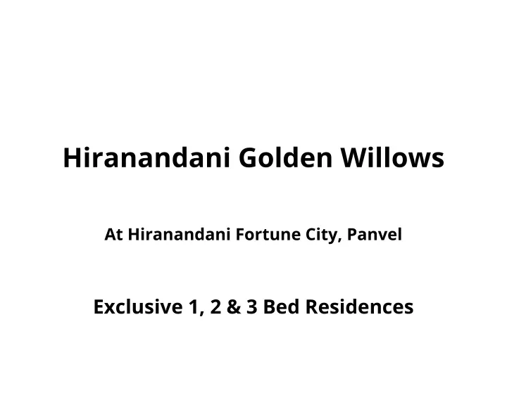 hiranandani golden willows