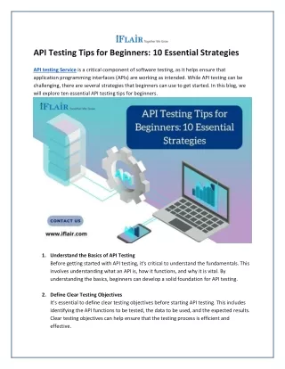 api testing tips for beginners 10 essential
