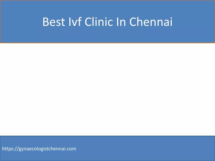 best ivf clinic in chennai