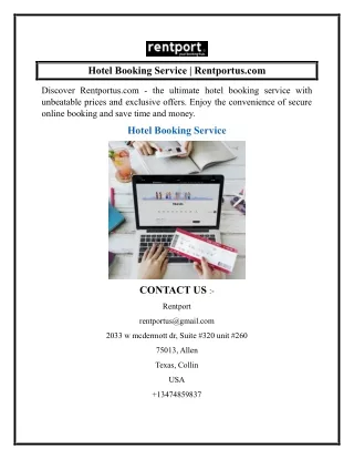 Hotel Booking Service  Rentportus.com