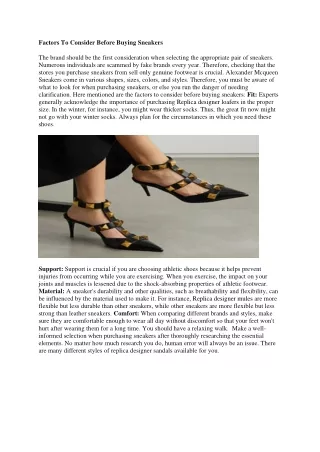Replica Designer Loafers