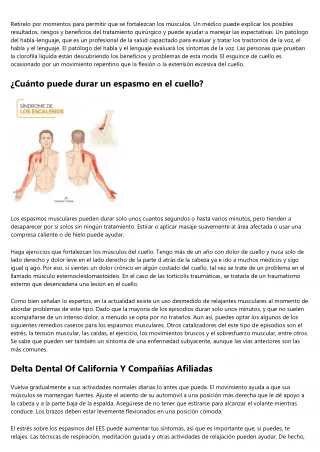 Espasmos Musculares: Causas, Síntomas Y Tratamiento